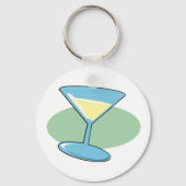 Porte-clés Martini Boire Dans Un Porte - clé En Verre (Recto)