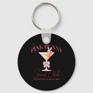 Porte-clés Martini Pâques Pink Bunny Tail Social Club Happy E