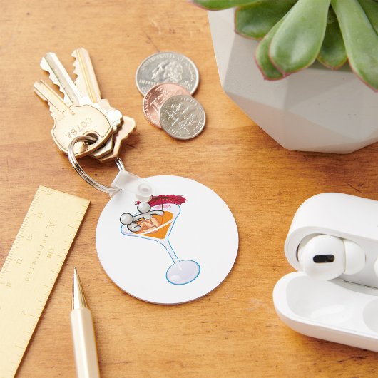 Porte-clés Martini romantique