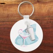 Porte-clés Martini Verre Et Shaker
