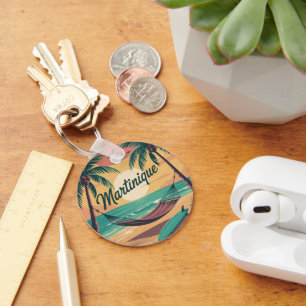 Porte-Clés Martinique Plage Keychain