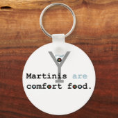 Porte-clés Martinis sont Comfort Food (Recto)