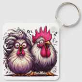 Porte-clés "Marv & Mary Silkie" Duo Aluminum Keychain (Dos)
