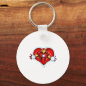 Porte-clés Marvel Iron Man Heart Blaster Glow Valentine Graph (Recto)