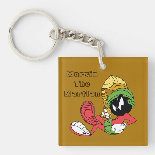 Porte-clés MARVIN LE MARTIAN™ Recapitulatif Au Laser (Devant)