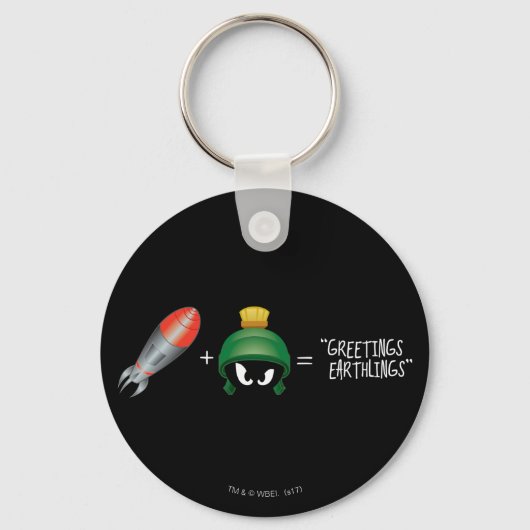 Porte-clés MARVIN L'équation Emoji MARTIAN™ (Recto)