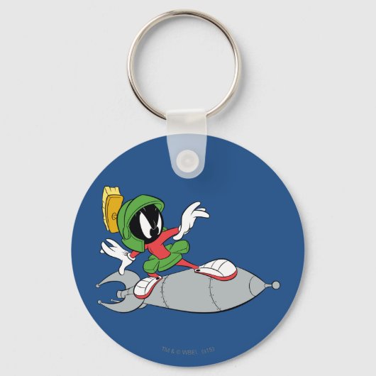 Porte-clés MARVIN MARTIAN™ Riding Rocket (Recto)