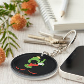 Porte-clés MARVIN MARTIAN™ Silhouette avec Raygun (Devant droit)