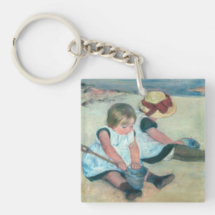 Porte-clés Mary Cassatt - Enfants jouant sur la plage