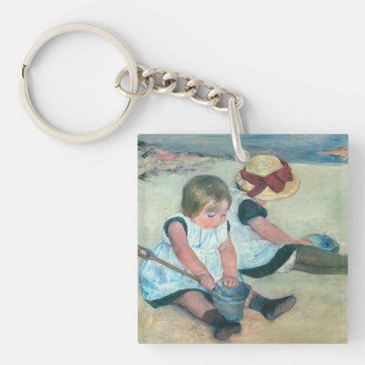 Porte-clés Mary Cassatt - Enfants jouant sur la plage (Devant)