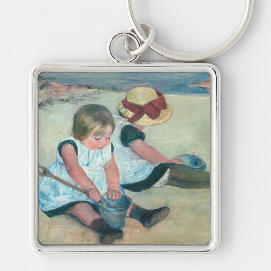 Porte-clés Mary Cassatt - Enfants jouant sur la plage (Devant)