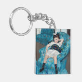 Porte-clés Mary Cassatt - Petite fille dans un fauteuil bleu (Devant gauche)