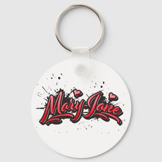 Porte-clés Mary-Jane Red Heart (Recto)