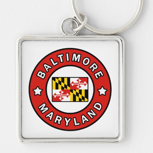 Porte-clés Maryland de Baltimore (Devant)