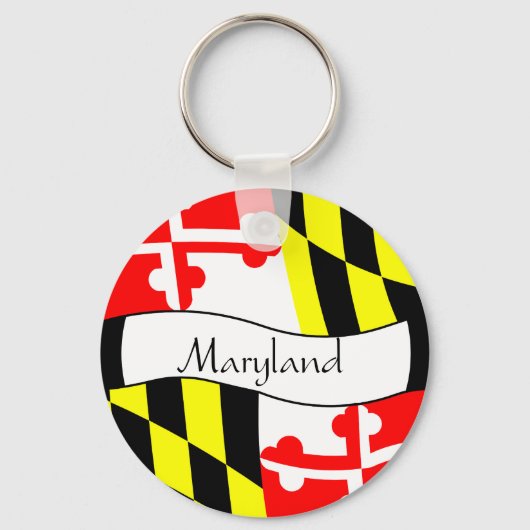 Porte-clés Maryland - DRAPEAU - Nom (Recto)