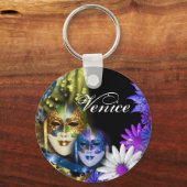 Porte-clés Mascarade quinceanera masques vénitiens (Recto)