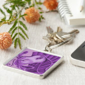 Porte-clés Mascarade violette (Côté)