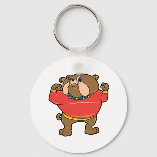 Porte-clés Mascotte Bulldog (Recto)