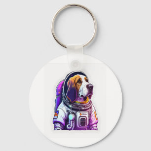 Porte-clés Mascotte de chien Astronout