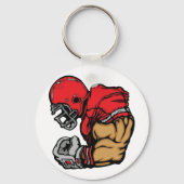 Porte-clés Mascotte de guerrier de football robuste Muscle de (Verso)
