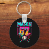 Porte-clés Mason 67 Funny Ice Cream Drip Baseball Ice Cream D (Recto)