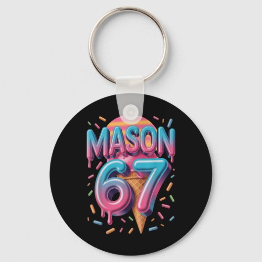 Porte-clés Mason 67 Mème Glace Bysebyll Drip _1 (Recto)