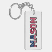 Porte-clés Mason Name Vorname USA Flagge Anhänger Schlüssel (Devant gauche)