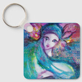 Porte-clés MASQUE BLEU / Masques de Venise (Recto)