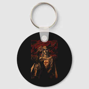 Porte-clés Masque d'argent Roi Baldwin Iv Mème Le Roi Lépreux