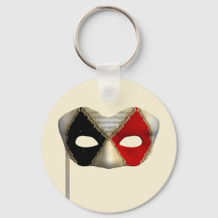 Porte-clés Masque de bal masqué élégant Art de fête de carnav