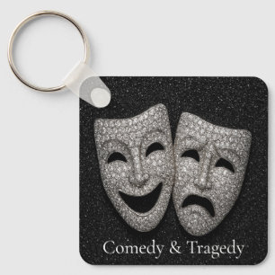 Porte-clés Masque de Comédie et Tragédie Brillante
