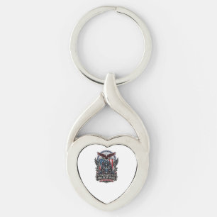 Porte-clés Masque de gardien patriotique inspiré de la libert