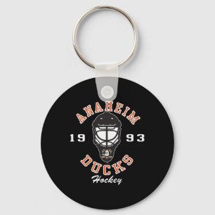 Porte-clés Masque de hockey des Ducks d'Anaheim Noir Officiel