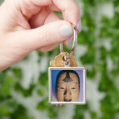 Porte-clés Masque de théâtre de Noh d'un jeune garçon appelé (main)