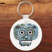 Porte-clés Masque en mosaïque aztèque (Recto)