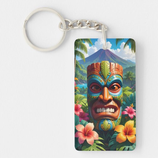 Porte-clés Masque Tiki (Devant)