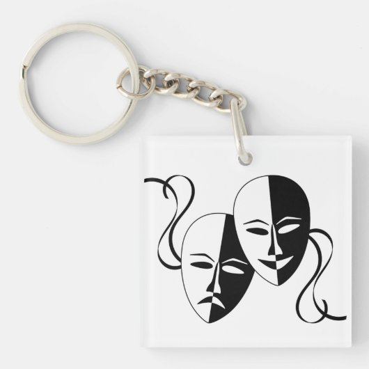 Porte-clés Masques de Théâtre Art (Devant)