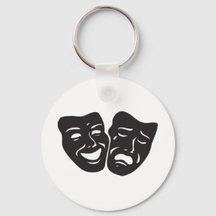 Porte-clés Masques de théâtre comique dramatique