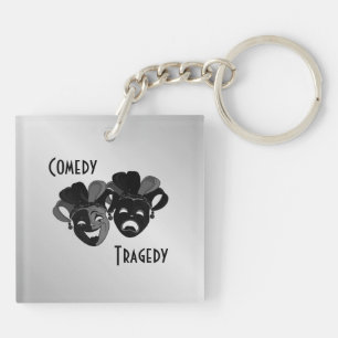 Porte-clés Masques de théâtre comique et de tragédie