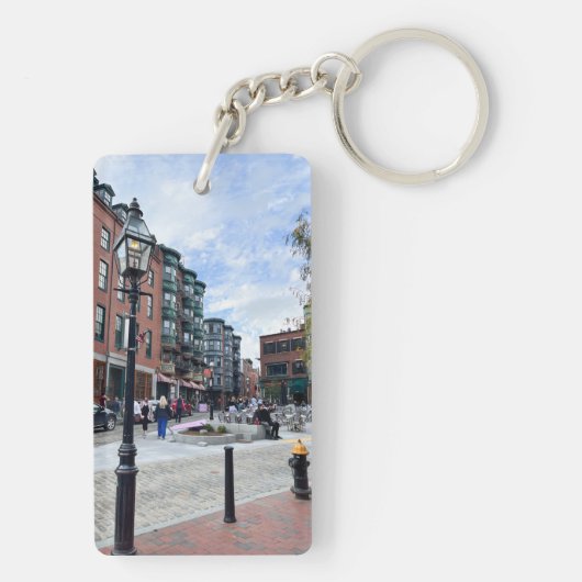 Porte-clés Massachusetts de Boston (Dos)