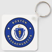 Porte-clés Massachusetts de Boston (Dos)