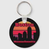 Porte-clés Massachusetts vintages de Boston (Verso)