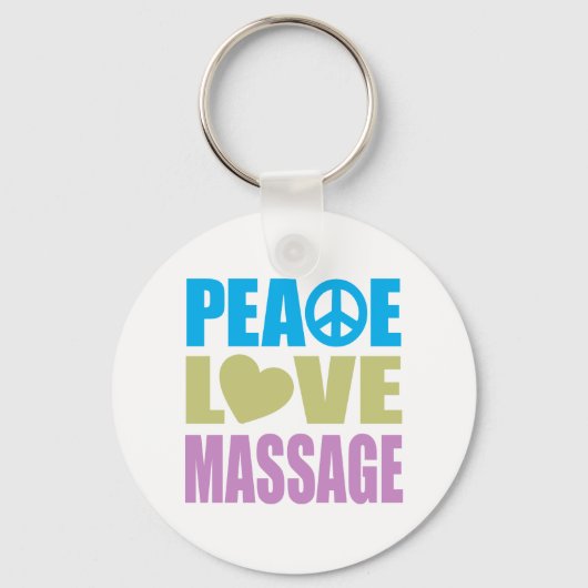 Porte-clés Massage Peace Love (Recto)