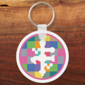 Porte-clés Master Chess Couleurs Carrés spéciales par Masanse (Recto)