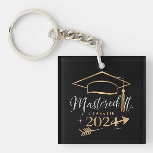 Porte-clés Mastered It Class of 2024 Graduation Cadfts for He (Devant)