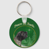 Porte-clés Mastiff (brindle) Paix (Verso)