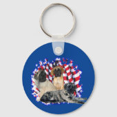 Porte-clés Mastiff (chiots) Patriot (Verso)