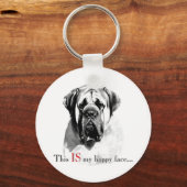 Porte-clés Mastiff Happy Face Porte - clé (Recto)