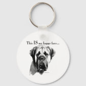 Porte-clés Mastiff Joyeux visage (Recto)