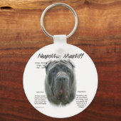 Porte-clés Mastiff napolitain (gris) (Verso)